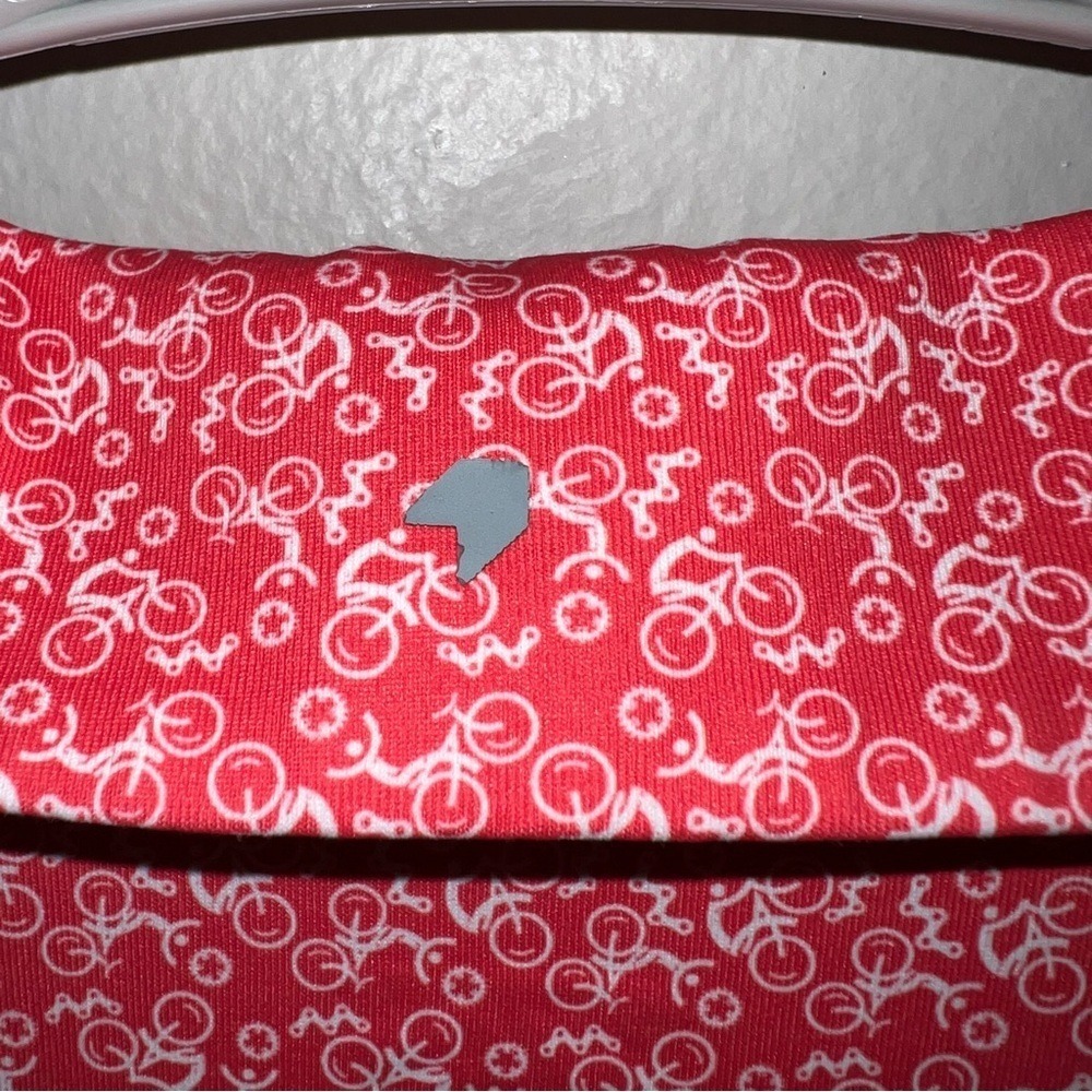1764 Men's Gear Up Bicycles Red/Hibiscus Golf Polo Shirt - XL - Picture 7 of 10
